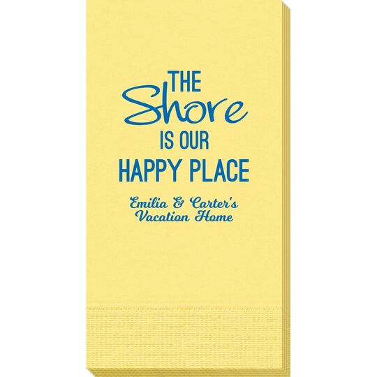The Shore Is Our Happy Place Guest Towels
